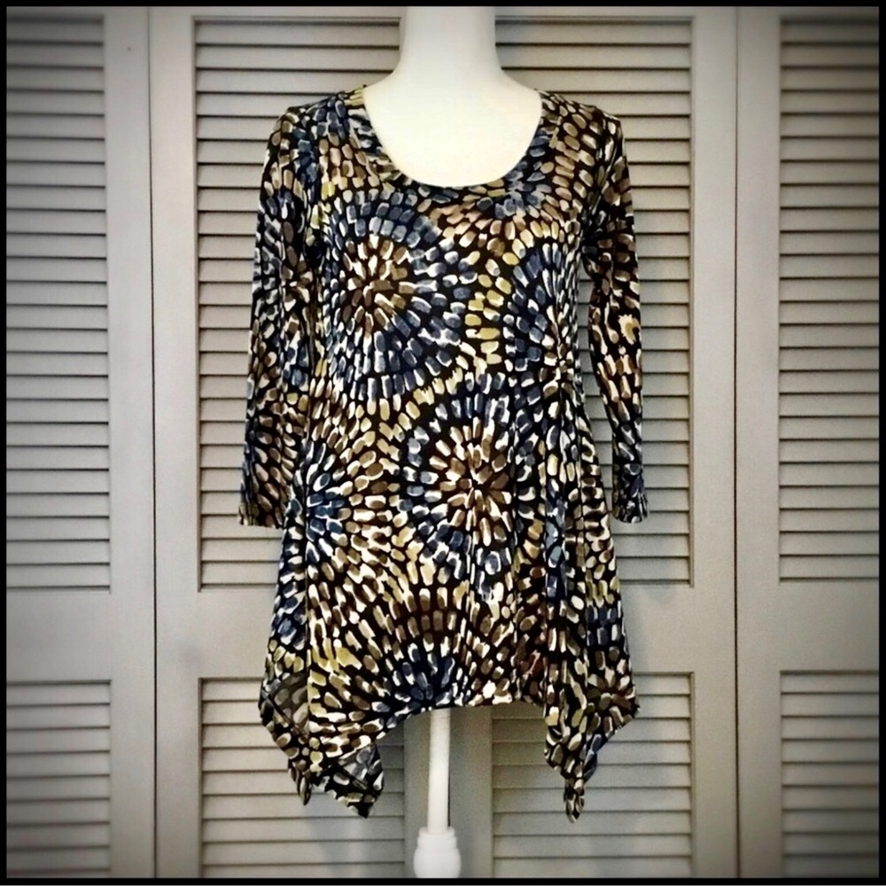 Premise 3/4 Sleeve Knit Tunic Top - Picture 3 of 7